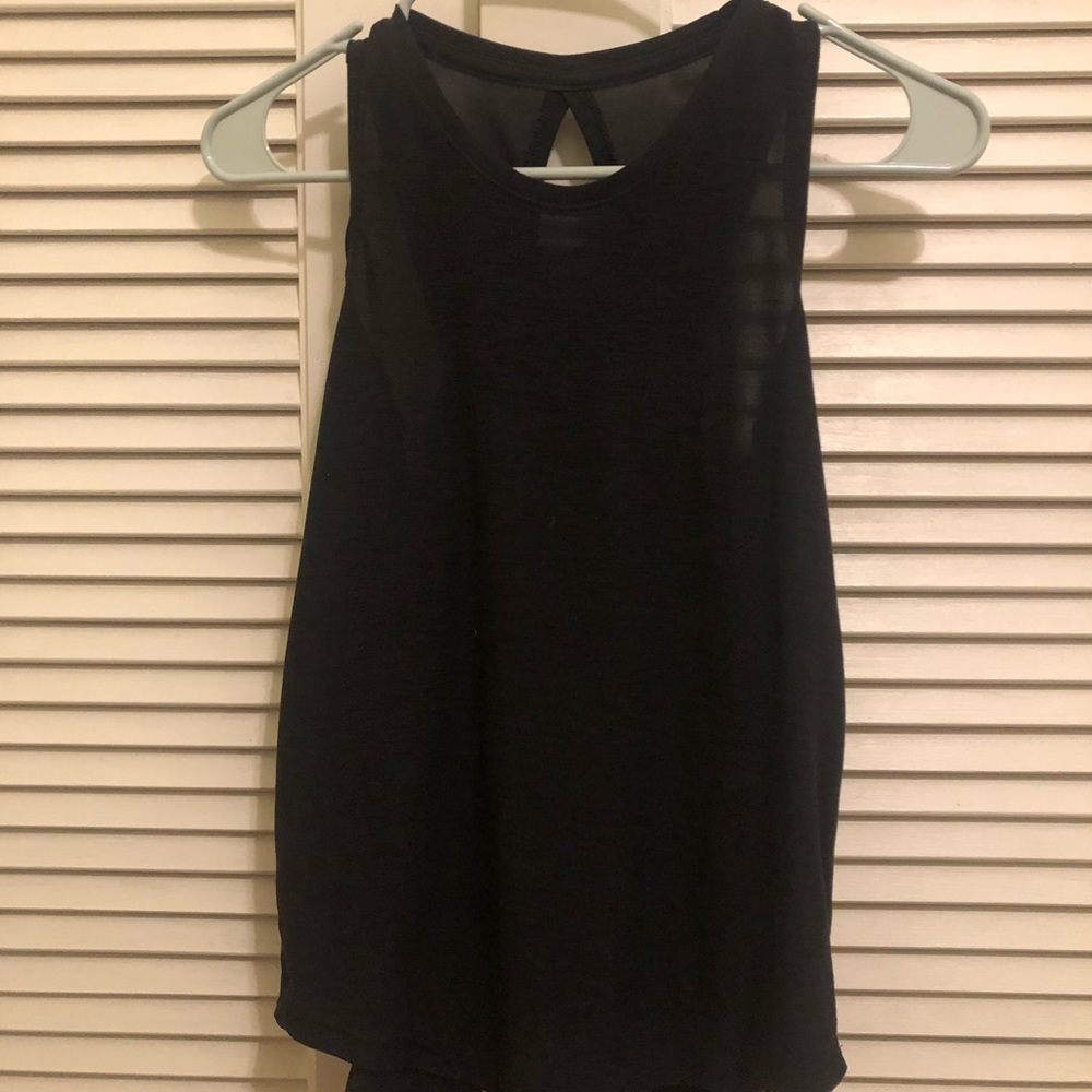 Black Old navy tank top. Size girls L 10/12